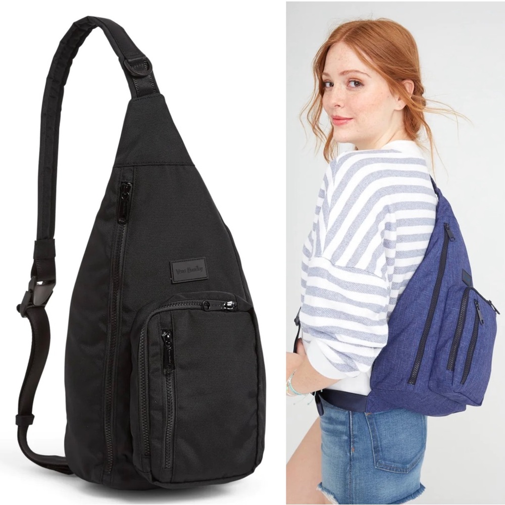 NWT Vera Bradley ReActive Sling Backpack (Black)